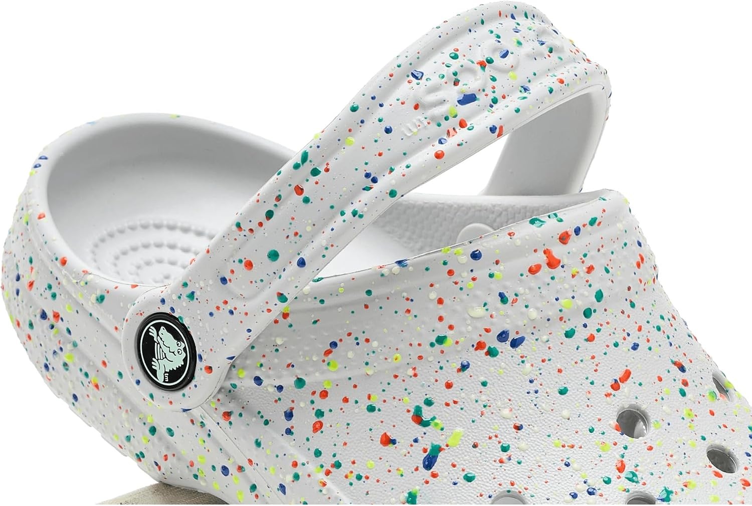image:imageCrocs UnisexChild Classic Watercolor Marbled ClogAtmosphereMulti Glow