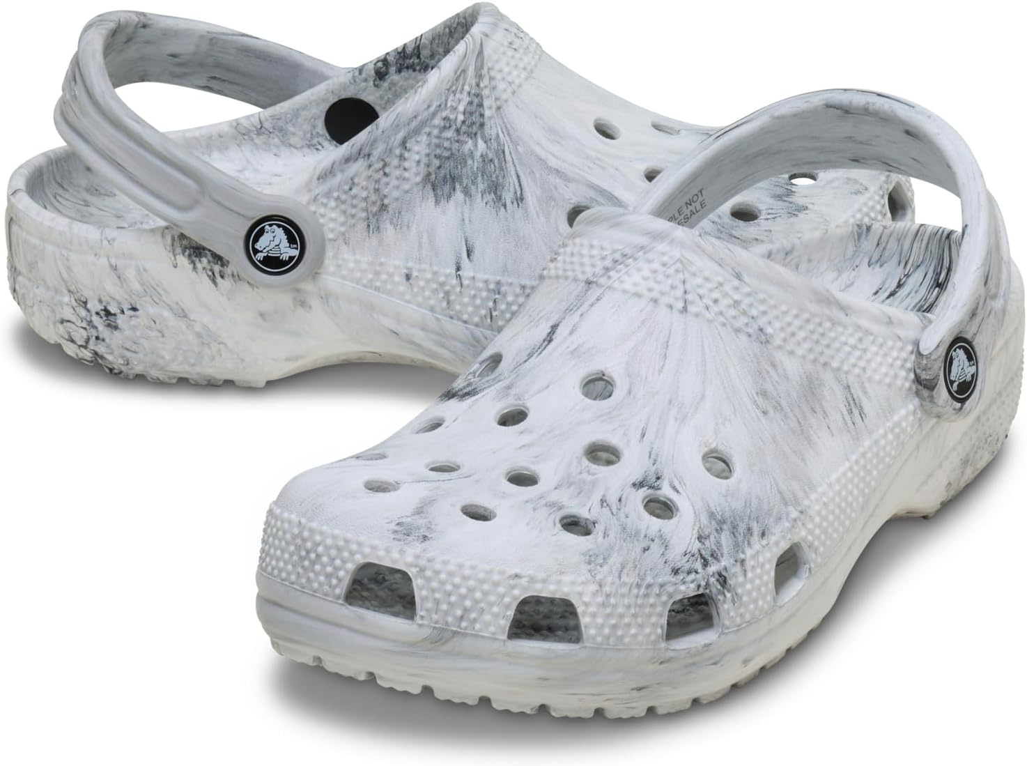 image:imageCrocs UnisexChild Classic Watercolor Marbled ClogGrey