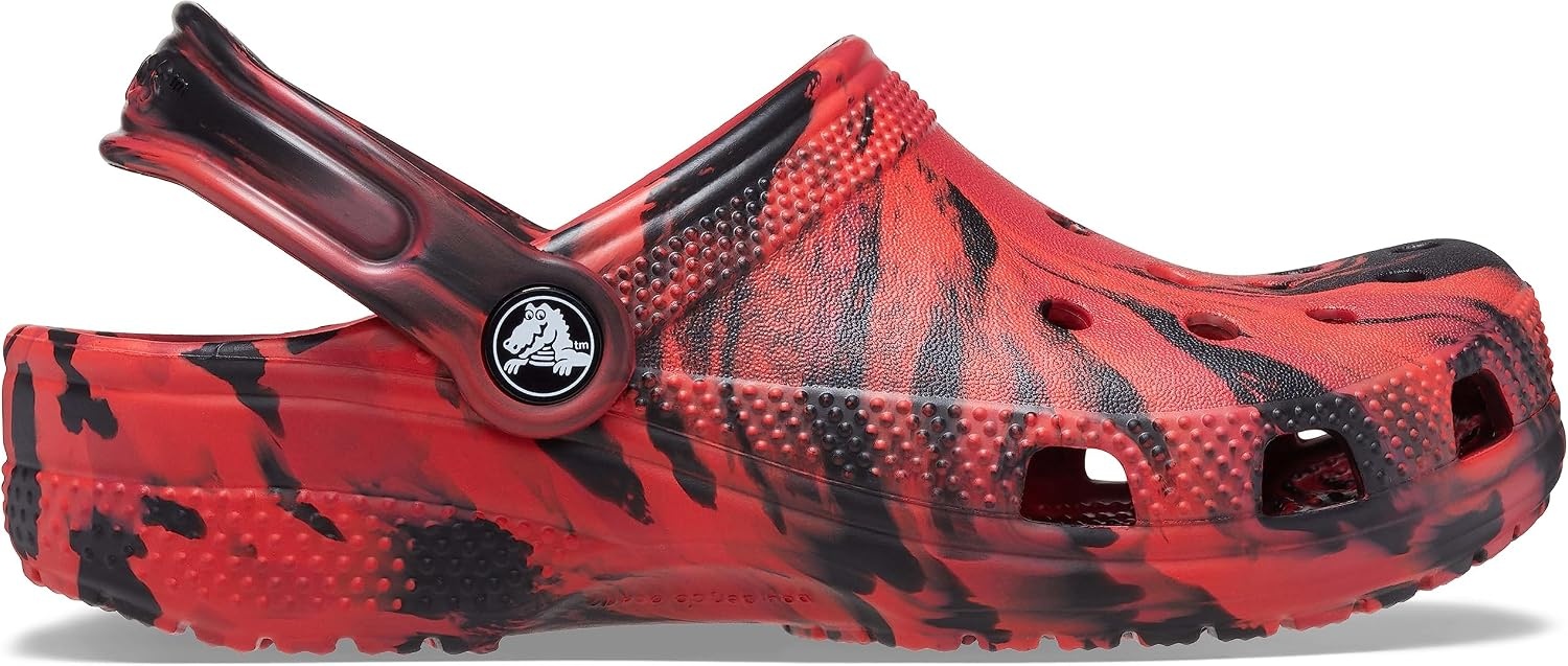 image:imageCrocs UnisexChild Classic Watercolor Marbled ClogPepperBlack