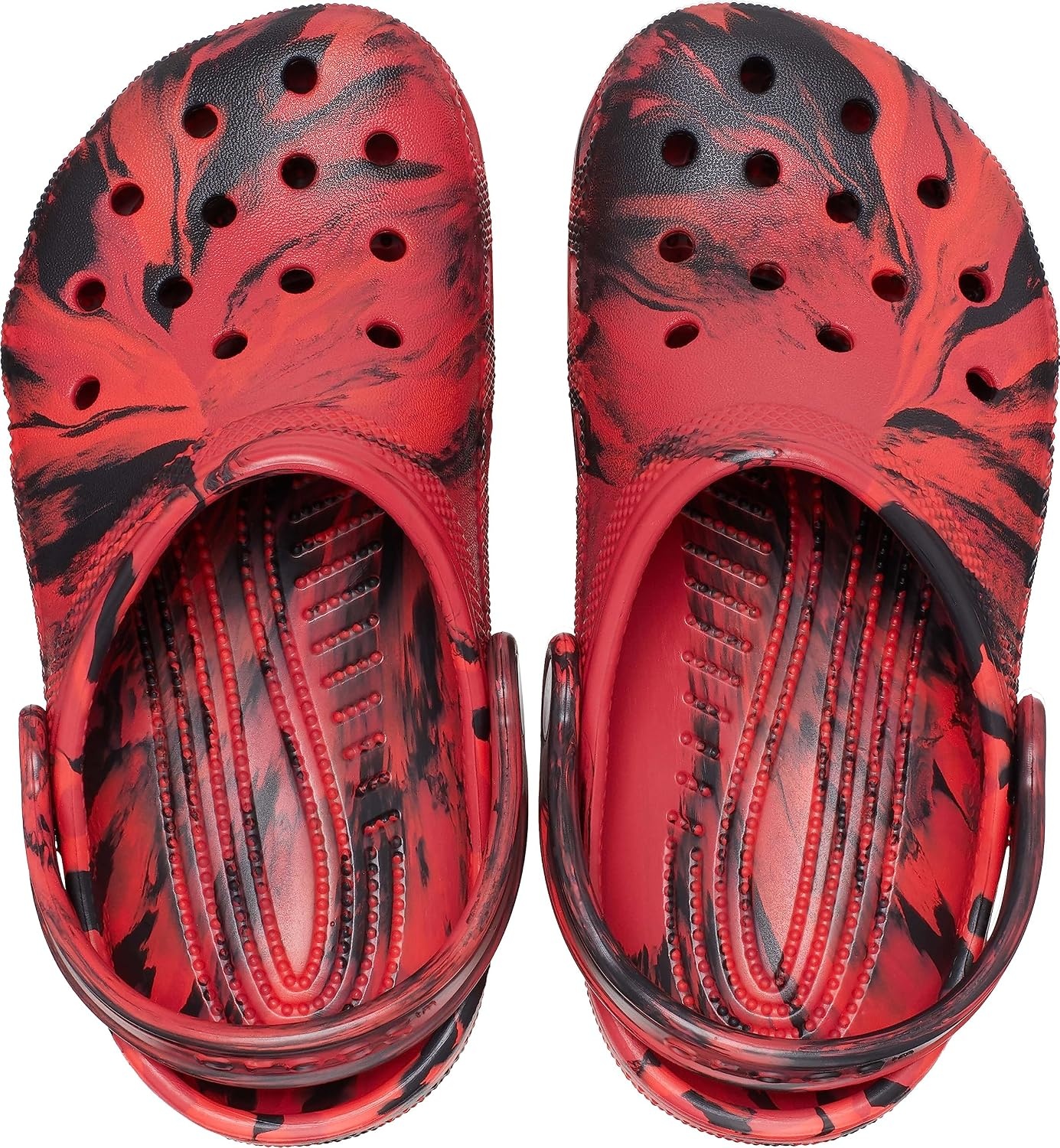 image:imageCrocs UnisexChild Classic Watercolor Marbled ClogPepperBlack