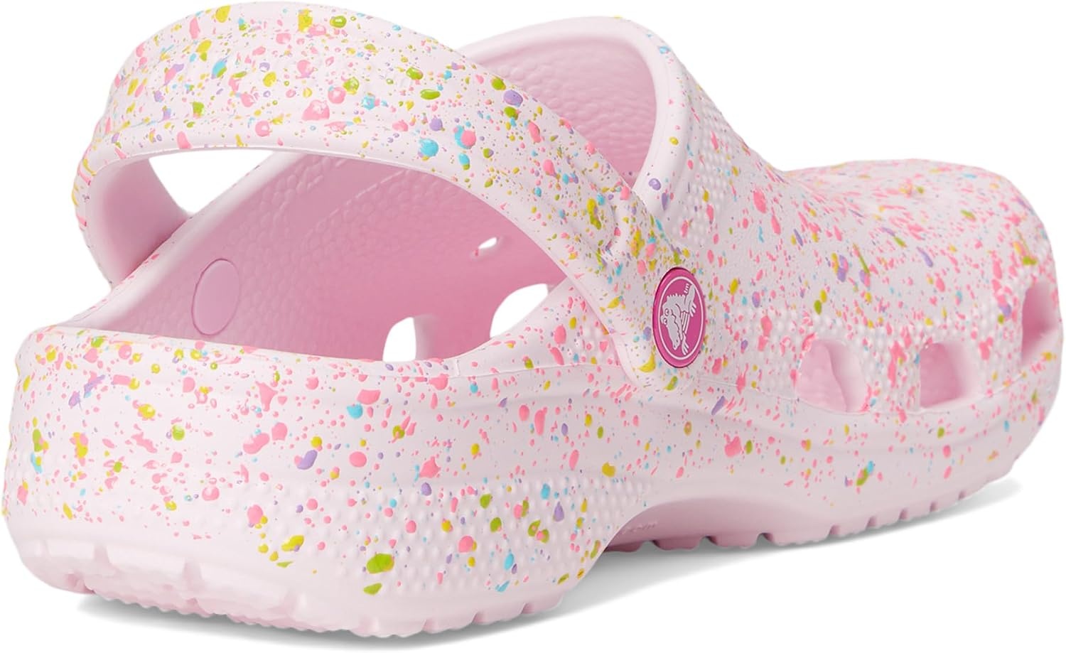 image:imageCrocs UnisexChild Classic Watercolor Marbled ClogPink MilkMulti