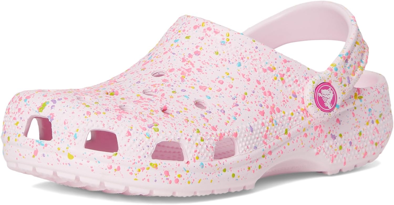 image:imageCrocs UnisexChild Classic Watercolor Marbled ClogPink MilkMulti