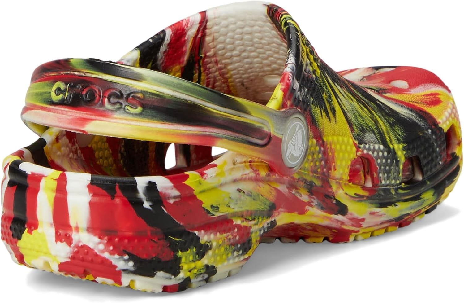 image:imageCrocs UnisexChild Classic Watercolor Marbled ClogVarsity RedMulti Glow in the Dark