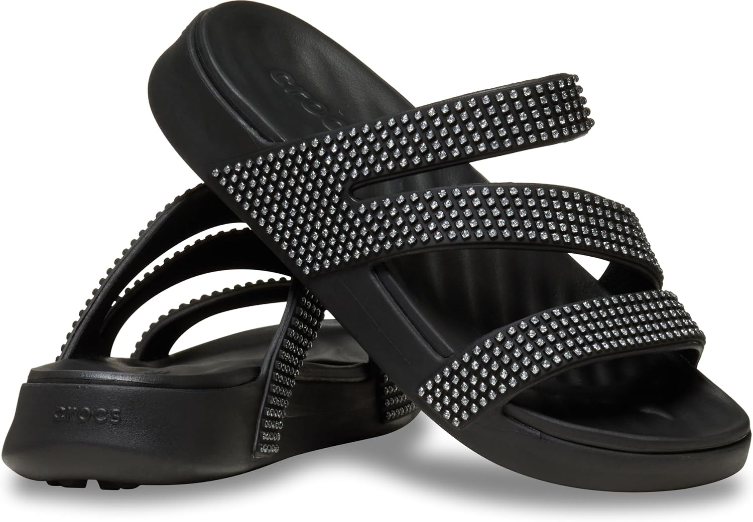 image:imageCrocs Women Getaway Strappy SandalsBlack Gems