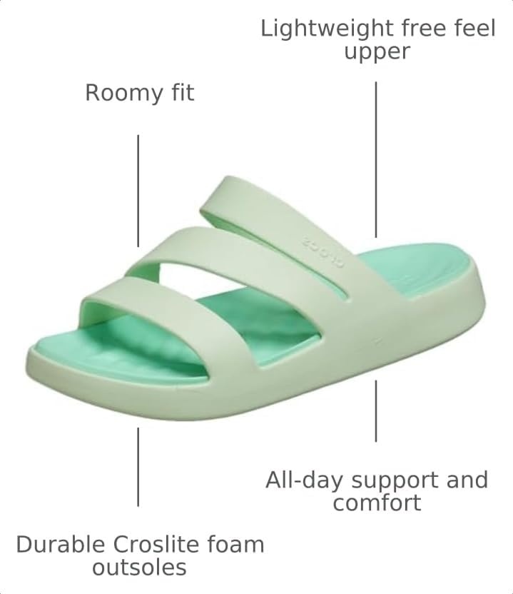 image:imageCrocs Women Getaway Strappy SandalsJade Tint