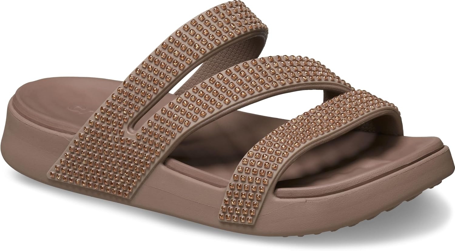 image:imageCrocs Women Getaway Strappy SandalsLatte Gems