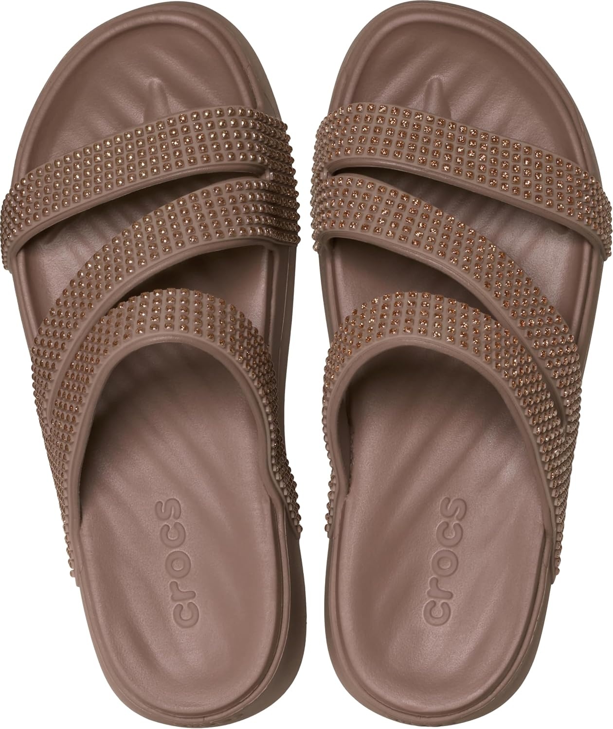 image:imageCrocs Women Getaway Strappy SandalsLatte Gems