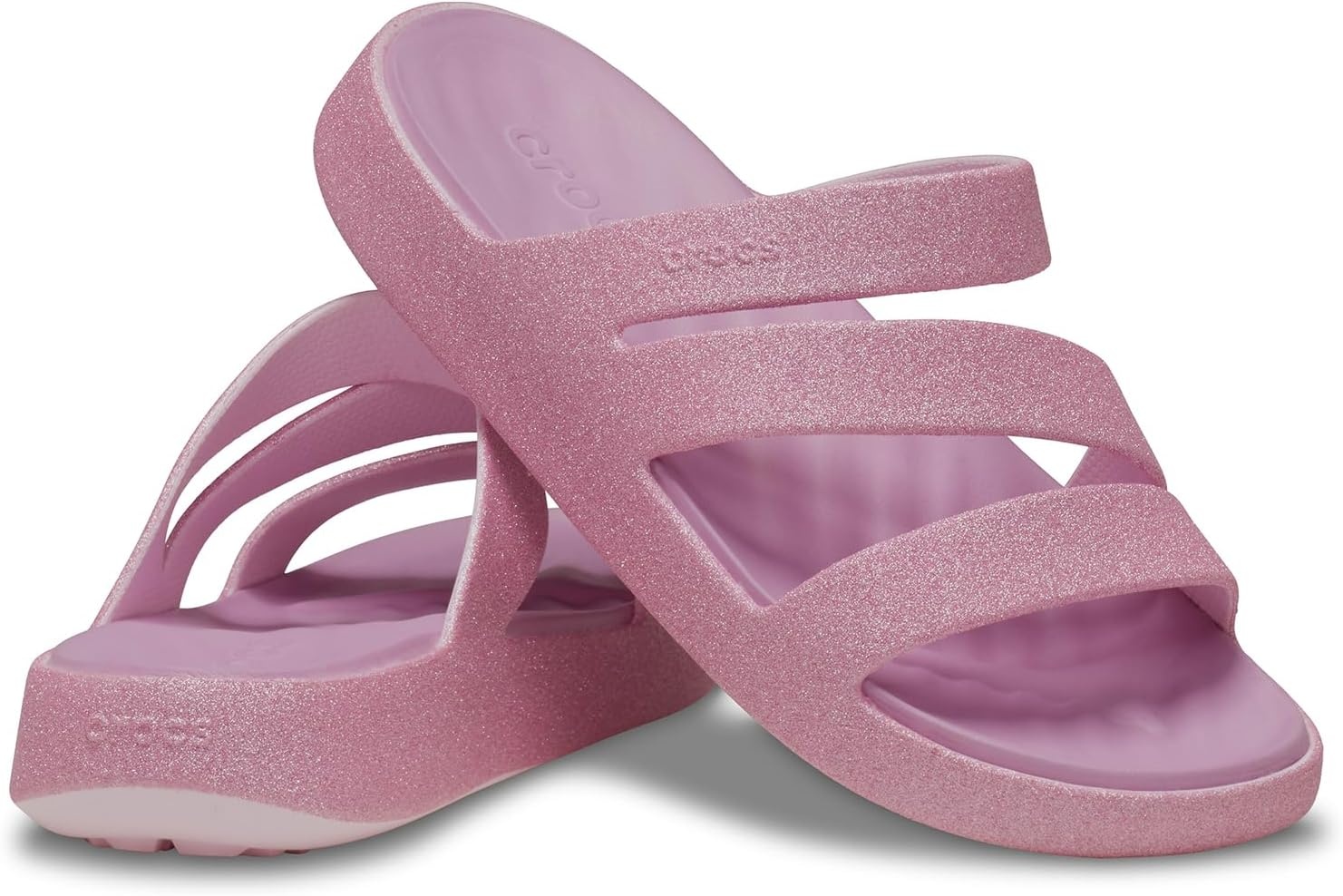 image:imageCrocs Women Getaway Strappy SandalsPink Milk Glitter