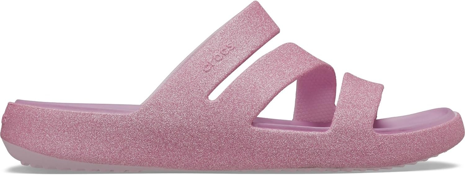image:imageCrocs Women Getaway Strappy SandalsPink Milk Glitter