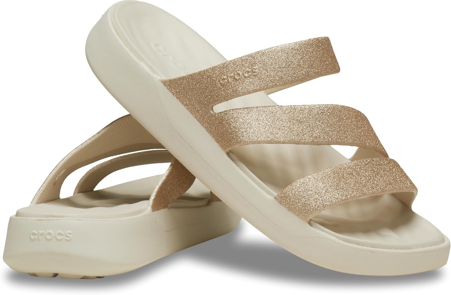 image:imageCrocs Women Getaway Strappy SandalsStucco Glitter