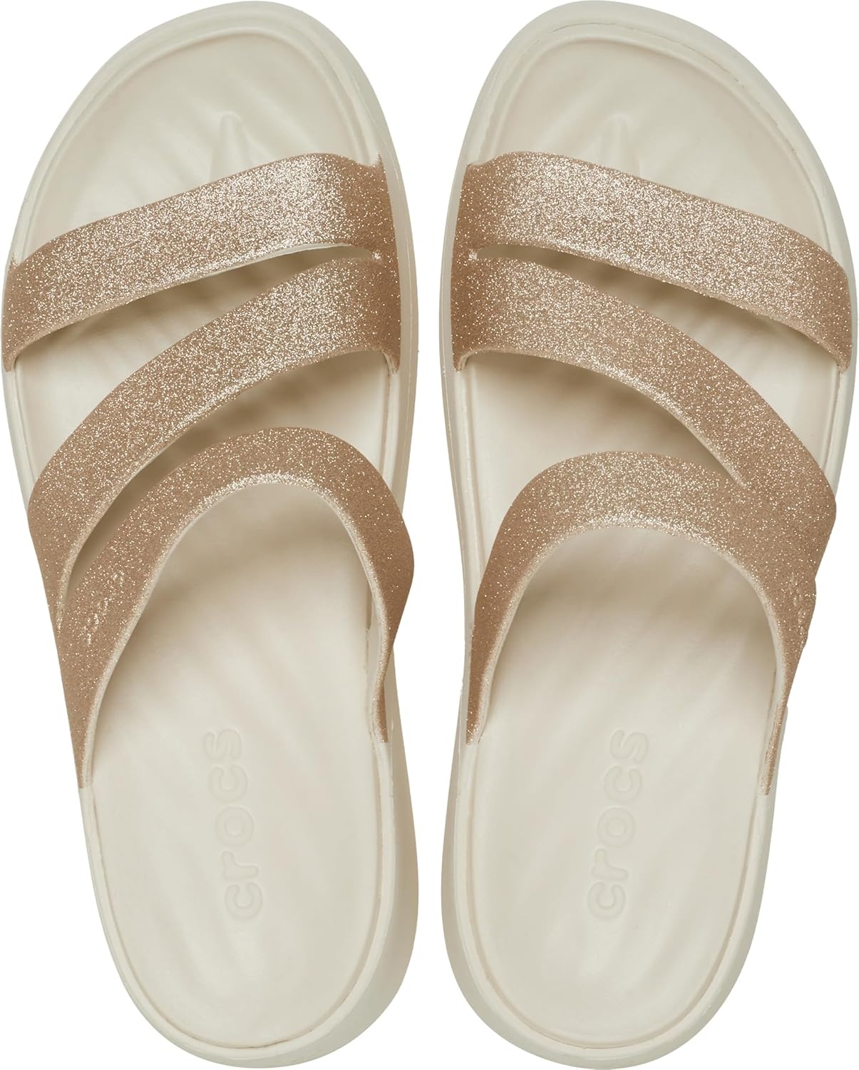 image:imageCrocs Women Getaway Strappy SandalsStucco Glitter