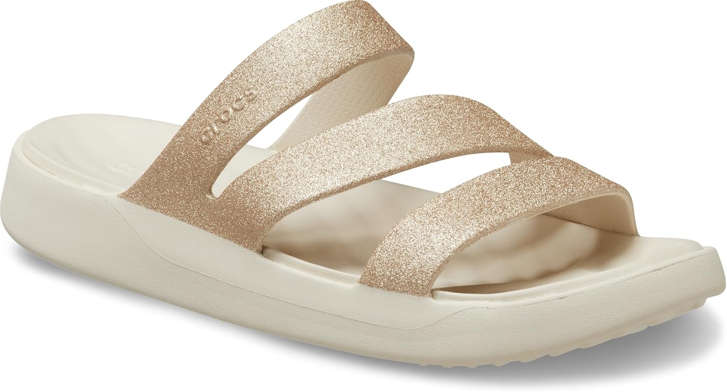image:imageCrocs Women Getaway Strappy SandalsStucco Glitter