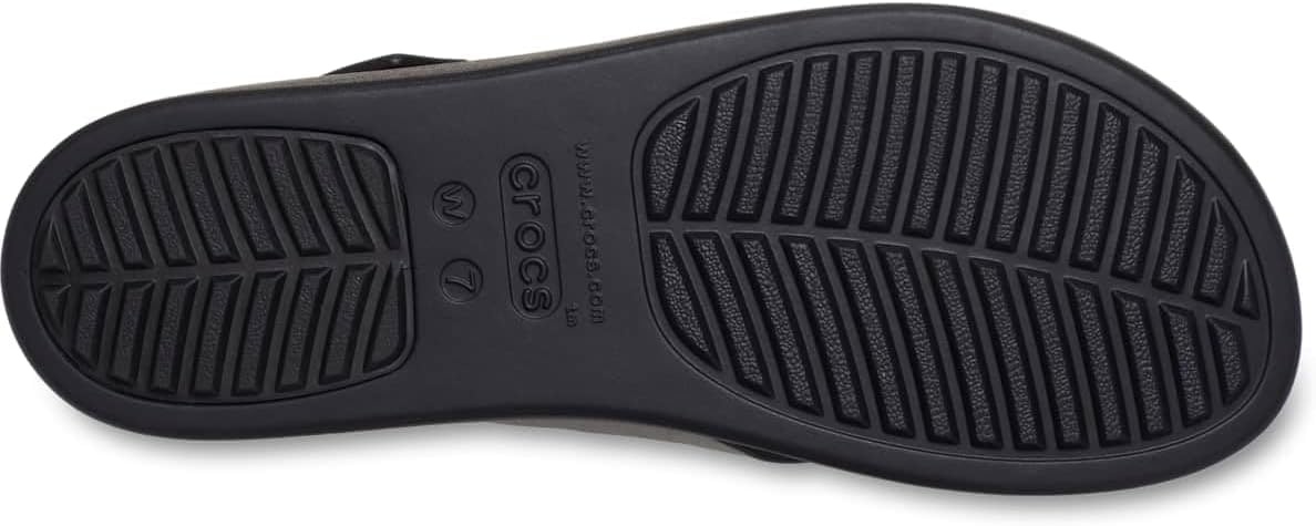 image:imageCrocs Womens Brooklyn 4U Low Wedges Platform Wedge Sandals for WomenBlackCrossstrap
