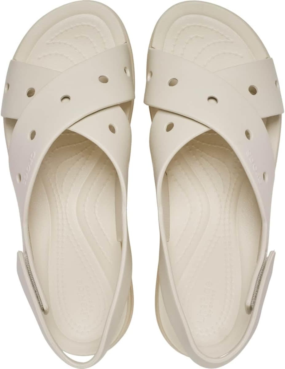 image:imageCrocs Womens Brooklyn 4U Low Wedges Platform Wedge Sandals for WomenFrappCrossstrap