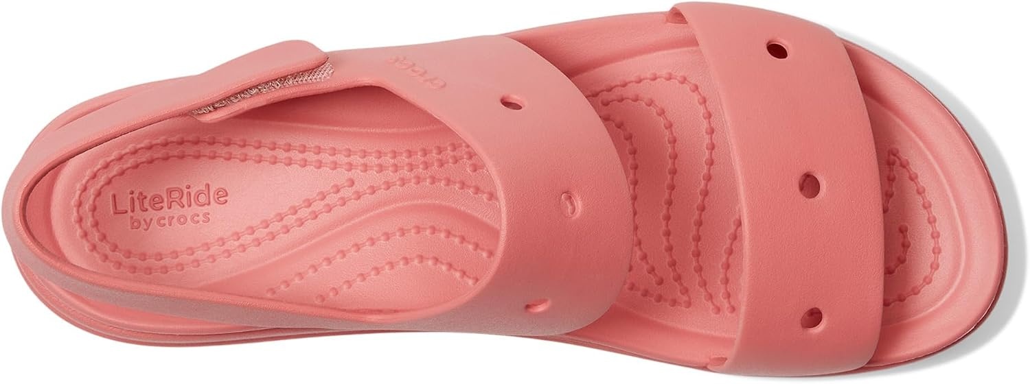 image:imageCrocs Womens Brooklyn 4U Low Wedges Platform Wedge Sandals for WomenHot Blush