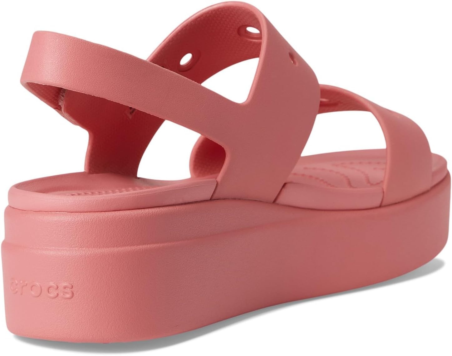 image:imageCrocs Womens Brooklyn 4U Low Wedges Platform Wedge Sandals for WomenHot Blush