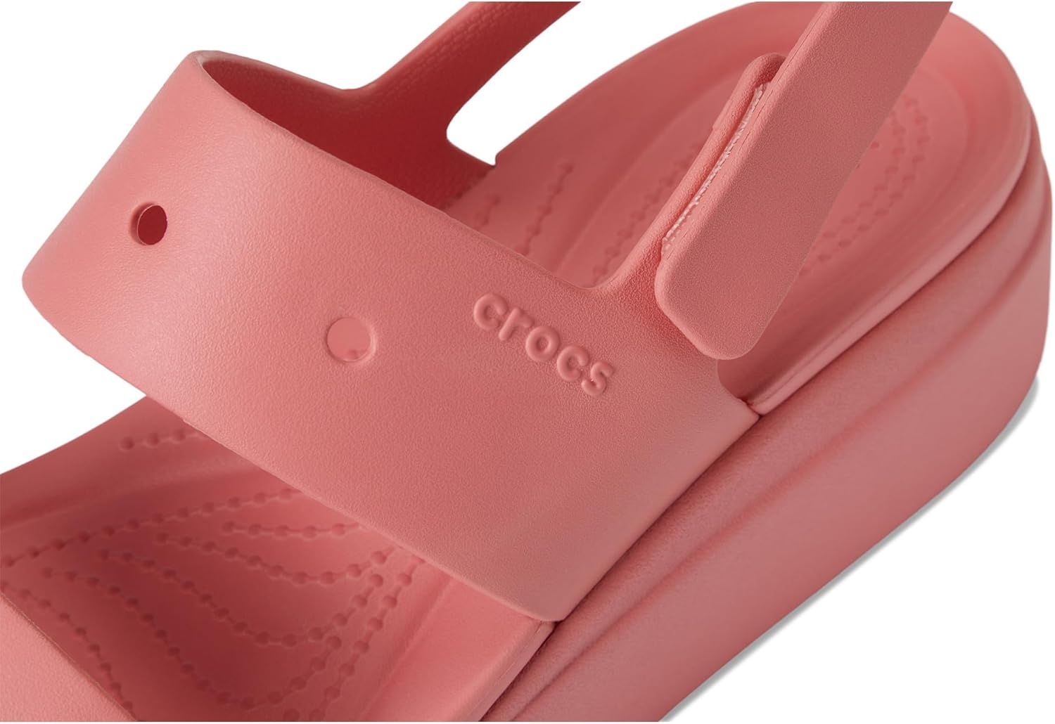 image:imageCrocs Womens Brooklyn 4U Low Wedges Platform Wedge Sandals for WomenHot Blush