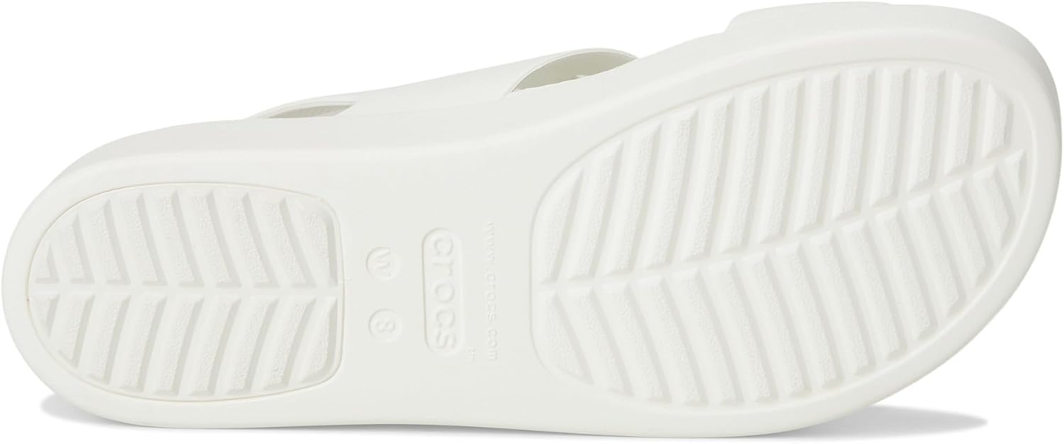 image:imageCrocs Womens Brooklyn 4U Low Wedges Platform Wedge Sandals for WomenWhite