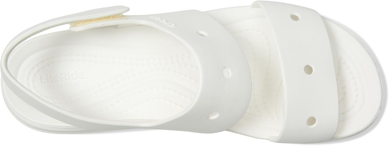 image:imageCrocs Womens Brooklyn 4U Low Wedges Platform Wedge Sandals for WomenWhite