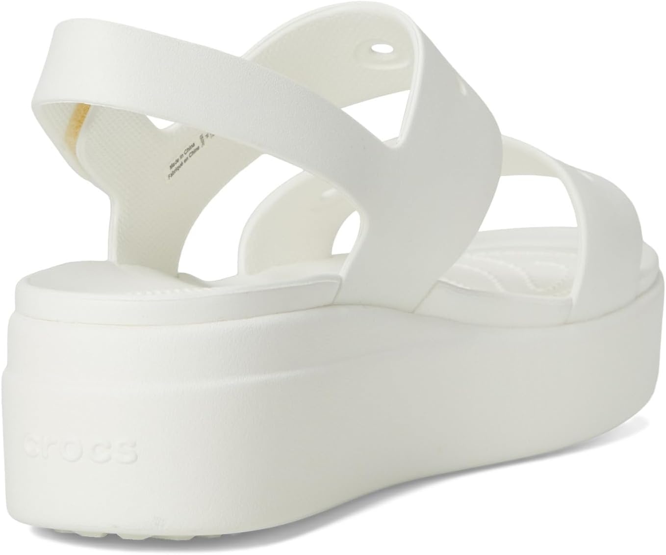 image:imageCrocs Womens Brooklyn 4U Low Wedges Platform Wedge Sandals for WomenWhite