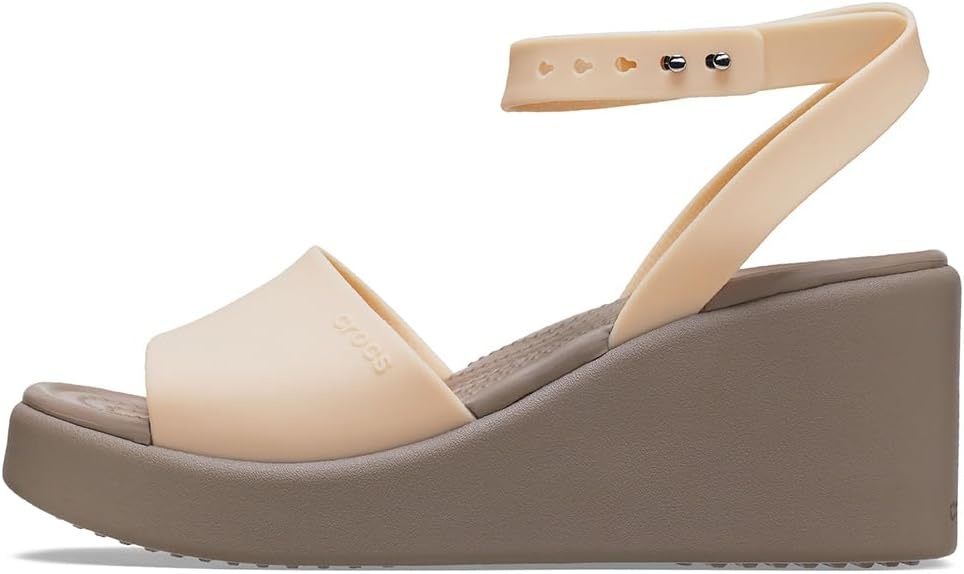 image:imageCrocs Womens Brooklyn Ankle Strap WedgesShitake