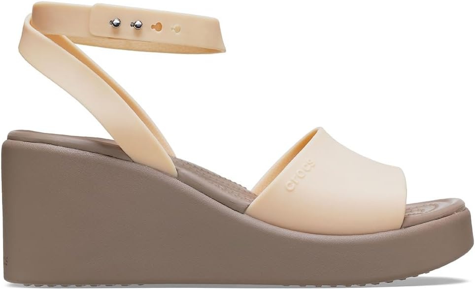image:imageCrocs Womens Brooklyn Ankle Strap WedgesShitake