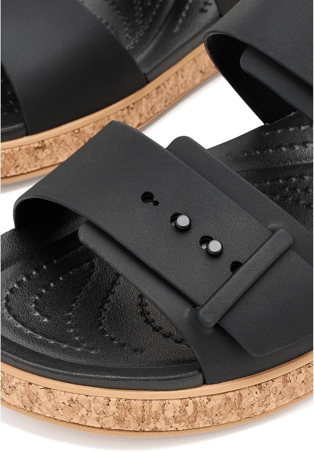 image:imageCrocs Womens Brooklyn Buckle Low SandalsBlack 2