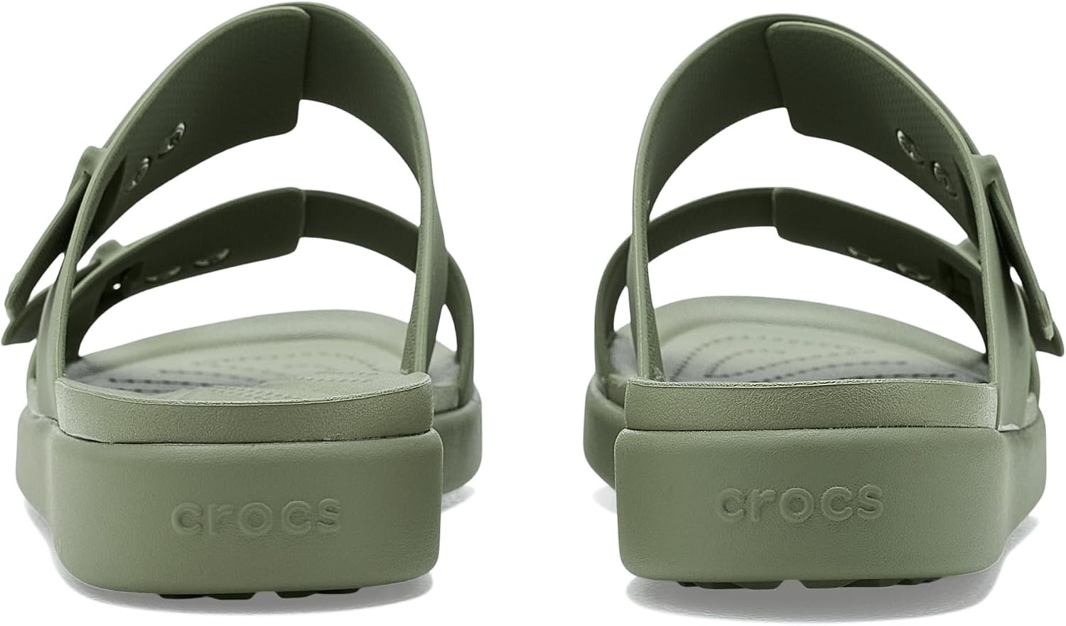 image:imageCrocs Womens Brooklyn Buckle Low SandalsCargo