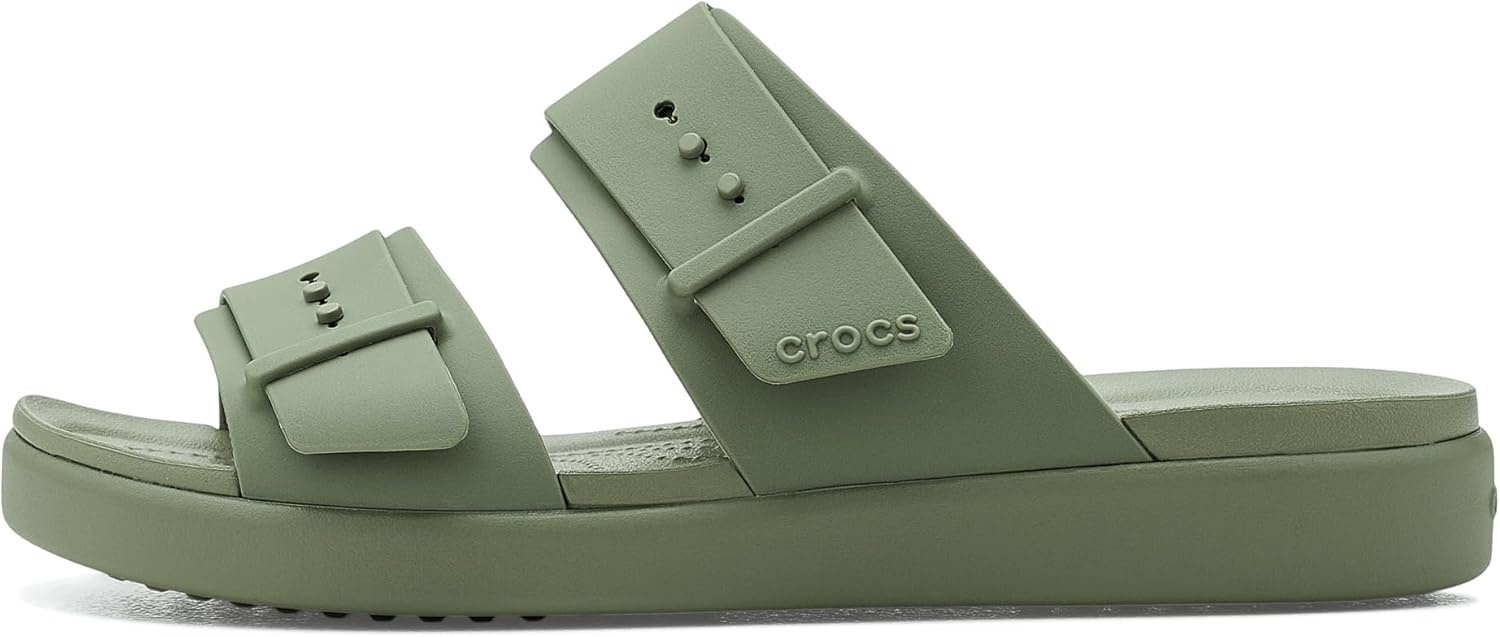 image:imageCrocs Womens Brooklyn Buckle Low SandalsCargo