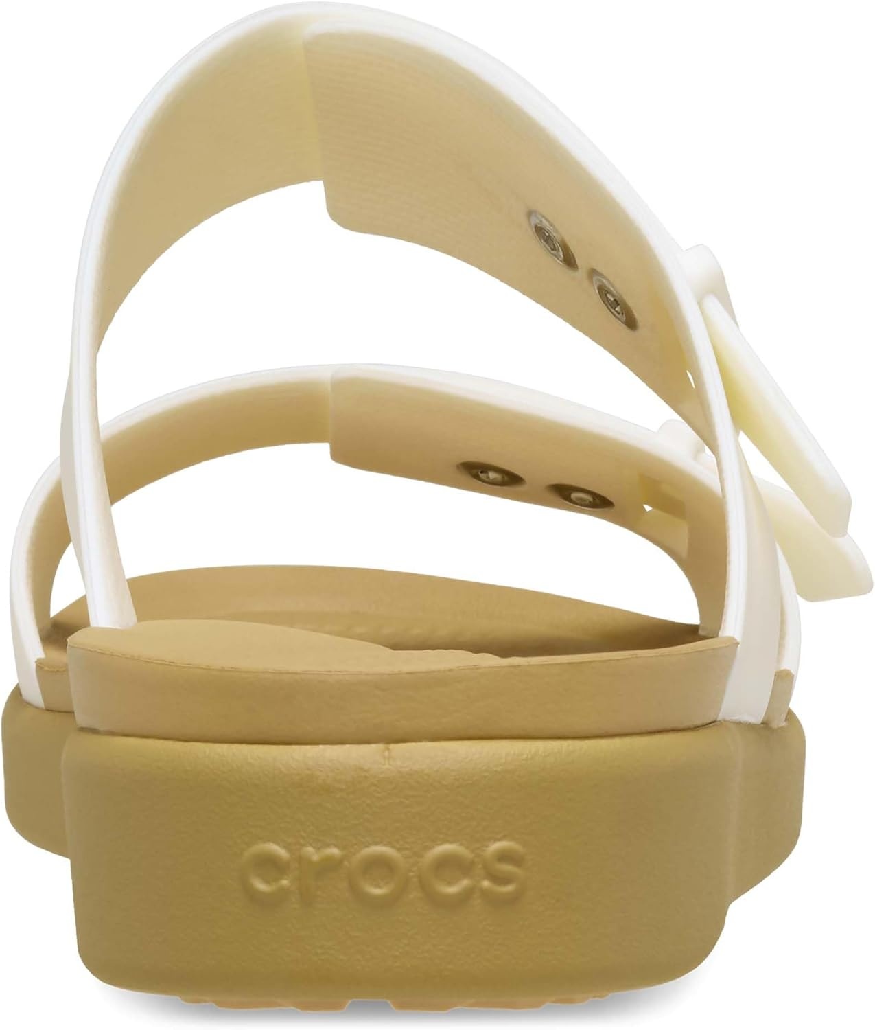image:imageCrocs Womens Brooklyn Buckle Low SandalsChalkTan