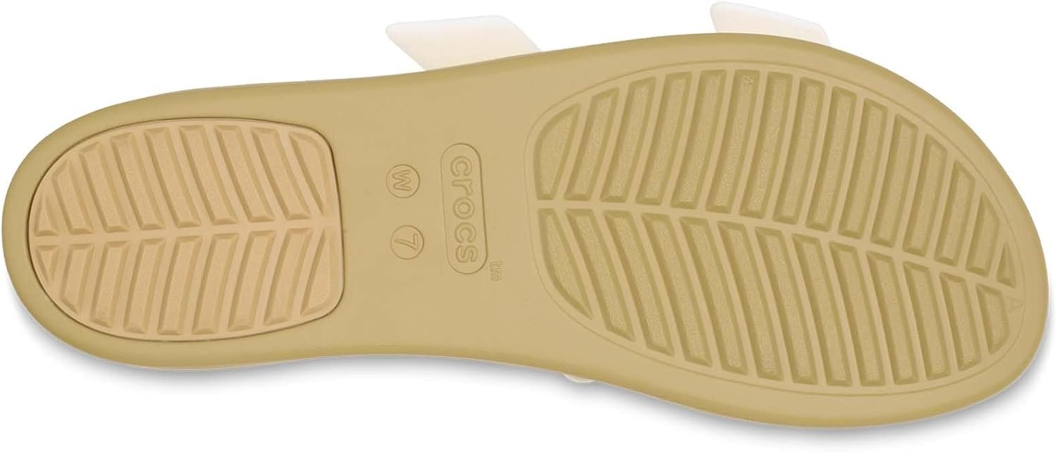 image:imageCrocs Womens Brooklyn Buckle Low SandalsChalkTan