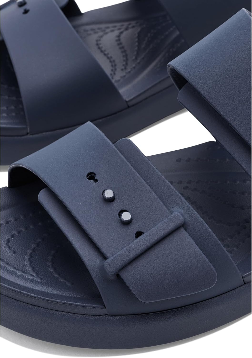 image:imageCrocs Womens Brooklyn Buckle Low SandalsNavy