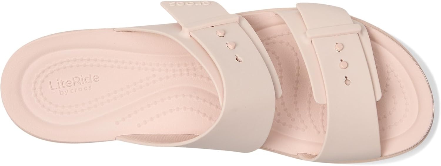 image:imageCrocs Womens Brooklyn Buckle Low SandalsQuartz