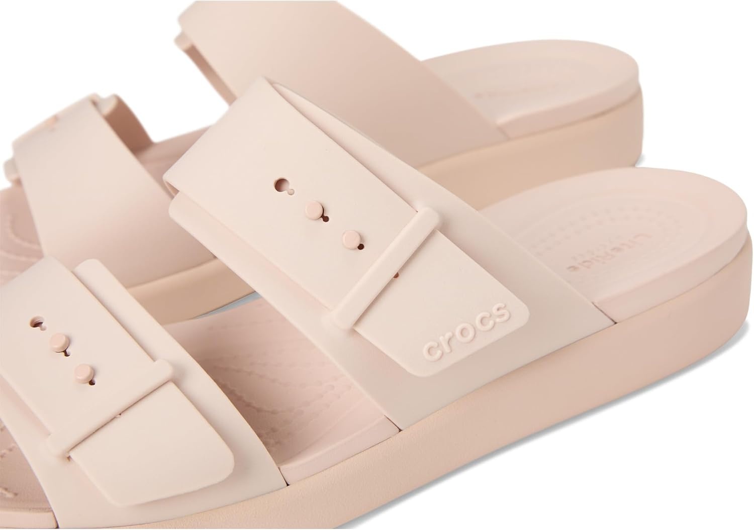 image:imageCrocs Womens Brooklyn Buckle Low SandalsQuartz