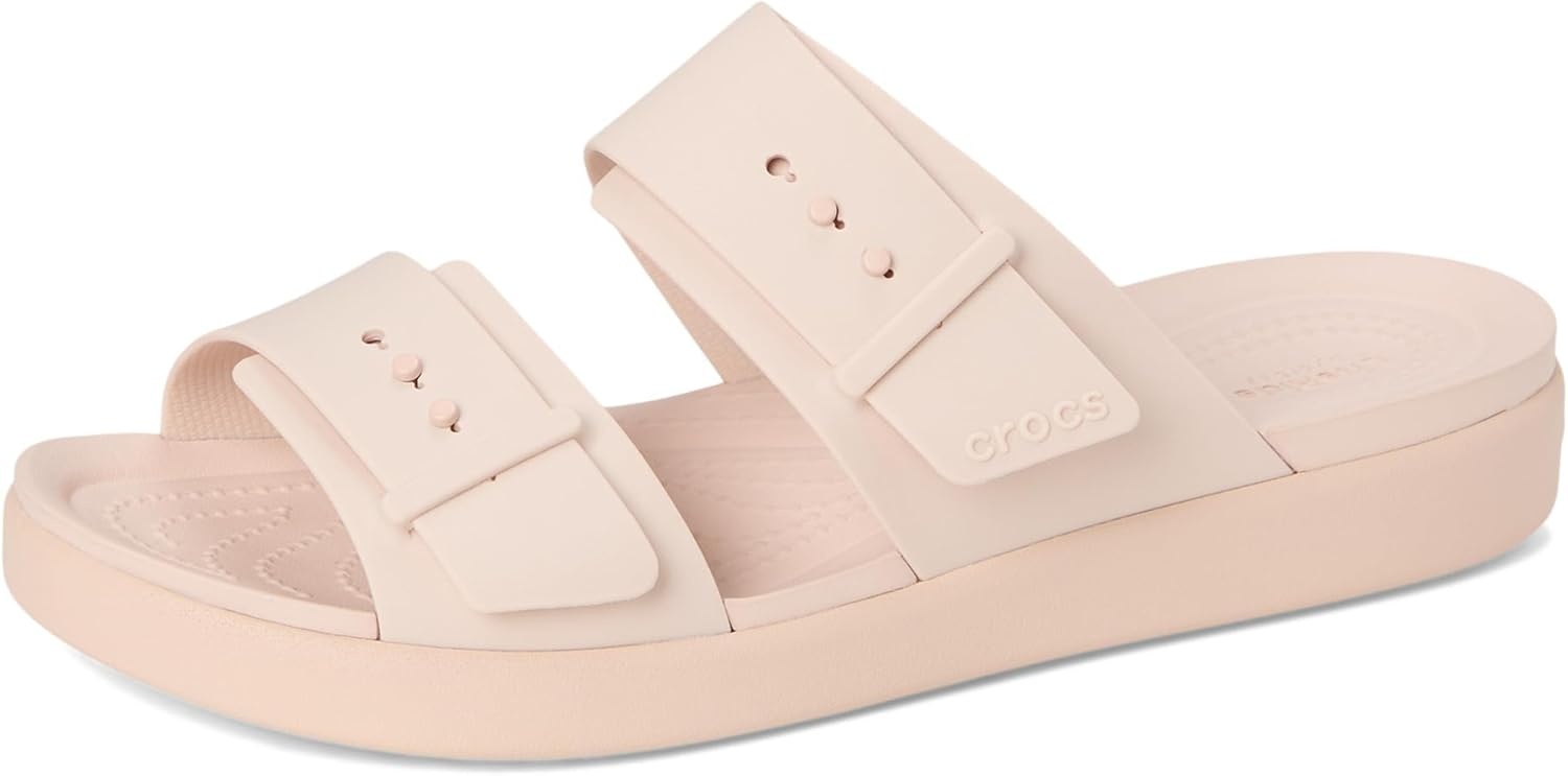 image:imageCrocs Womens Brooklyn Buckle Low SandalsQuartz