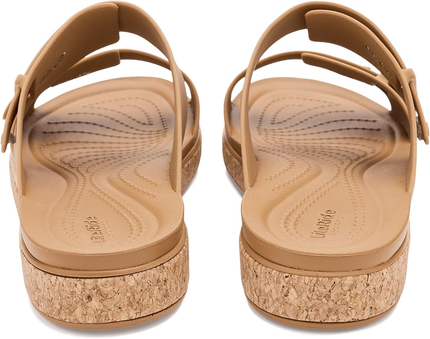 image:imageCrocs Womens Brooklyn Buckle Low SandalsUmber 1