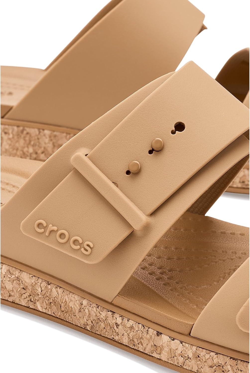 image:imageCrocs Womens Brooklyn Buckle Low SandalsUmber 1