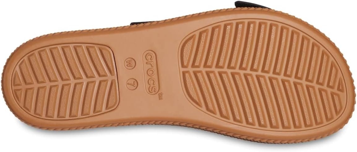image:imageCrocs Womens Brooklyn Buckle Low WedgesBlackBrown