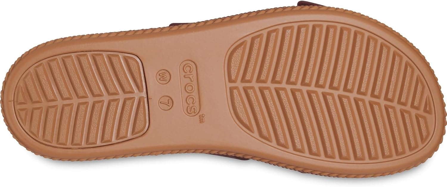 image:imageCrocs Womens Brooklyn Buckle Low WedgesDark Clay