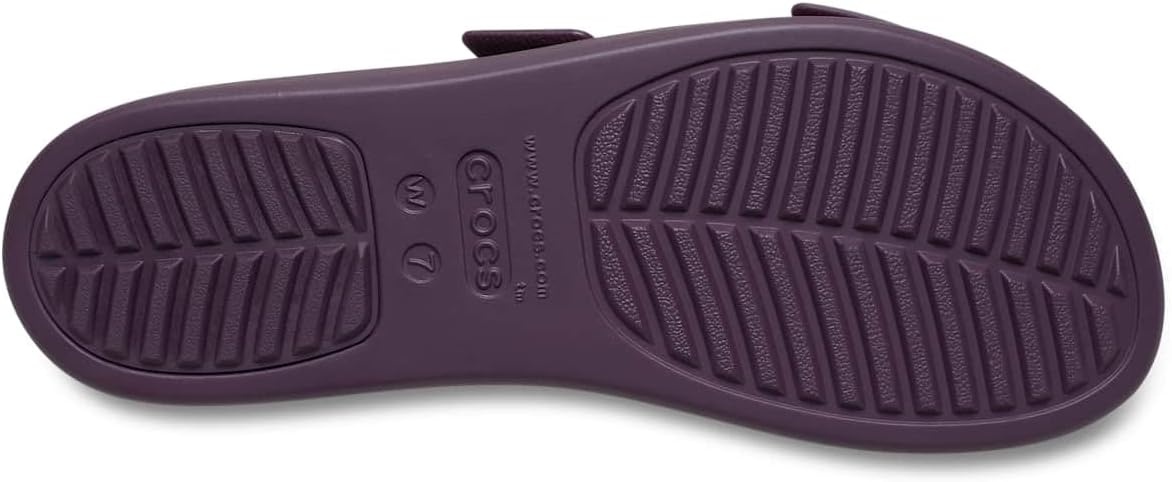 image:imageCrocs Womens Brooklyn Buckle Low WedgesPlush Plum