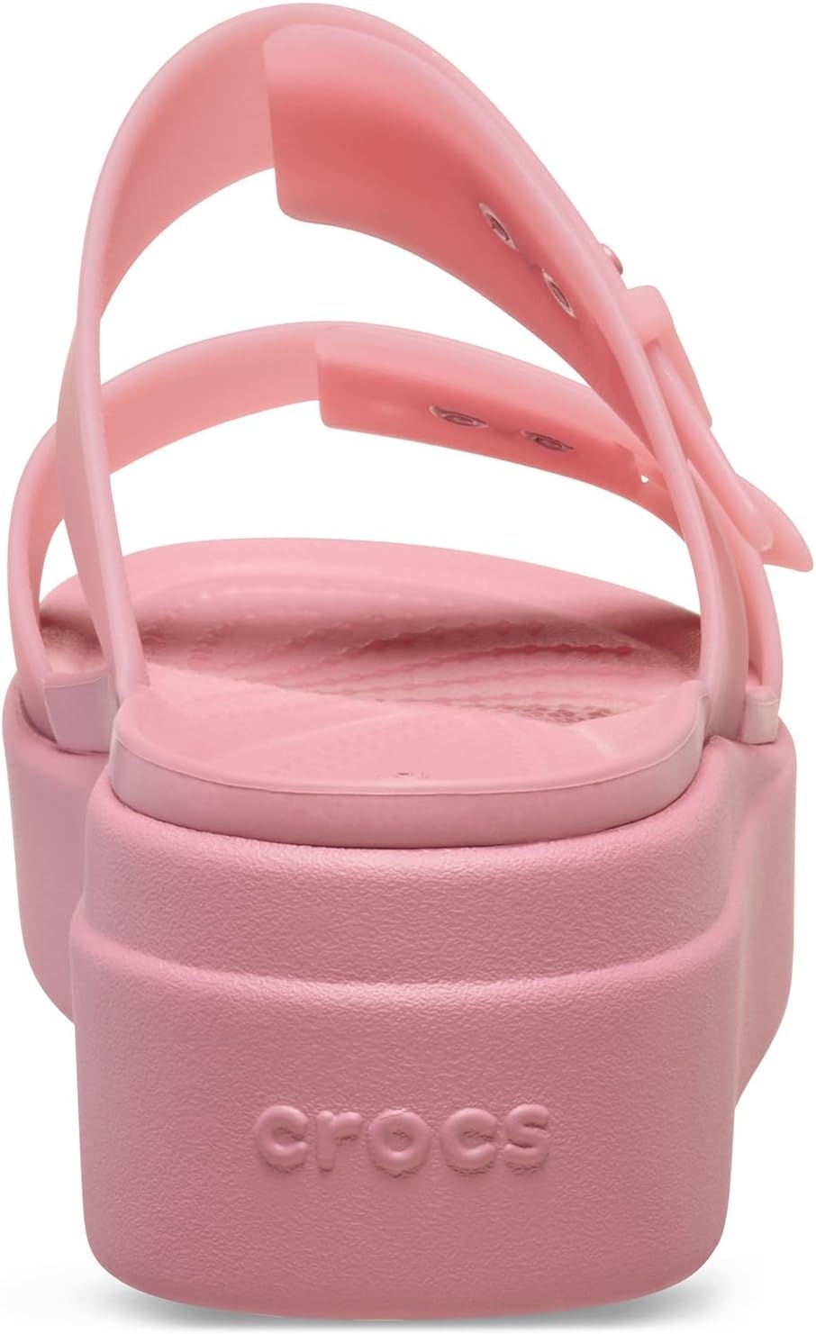 image:imageCrocs Womens Brooklyn Buckle Low WedgesRosette
