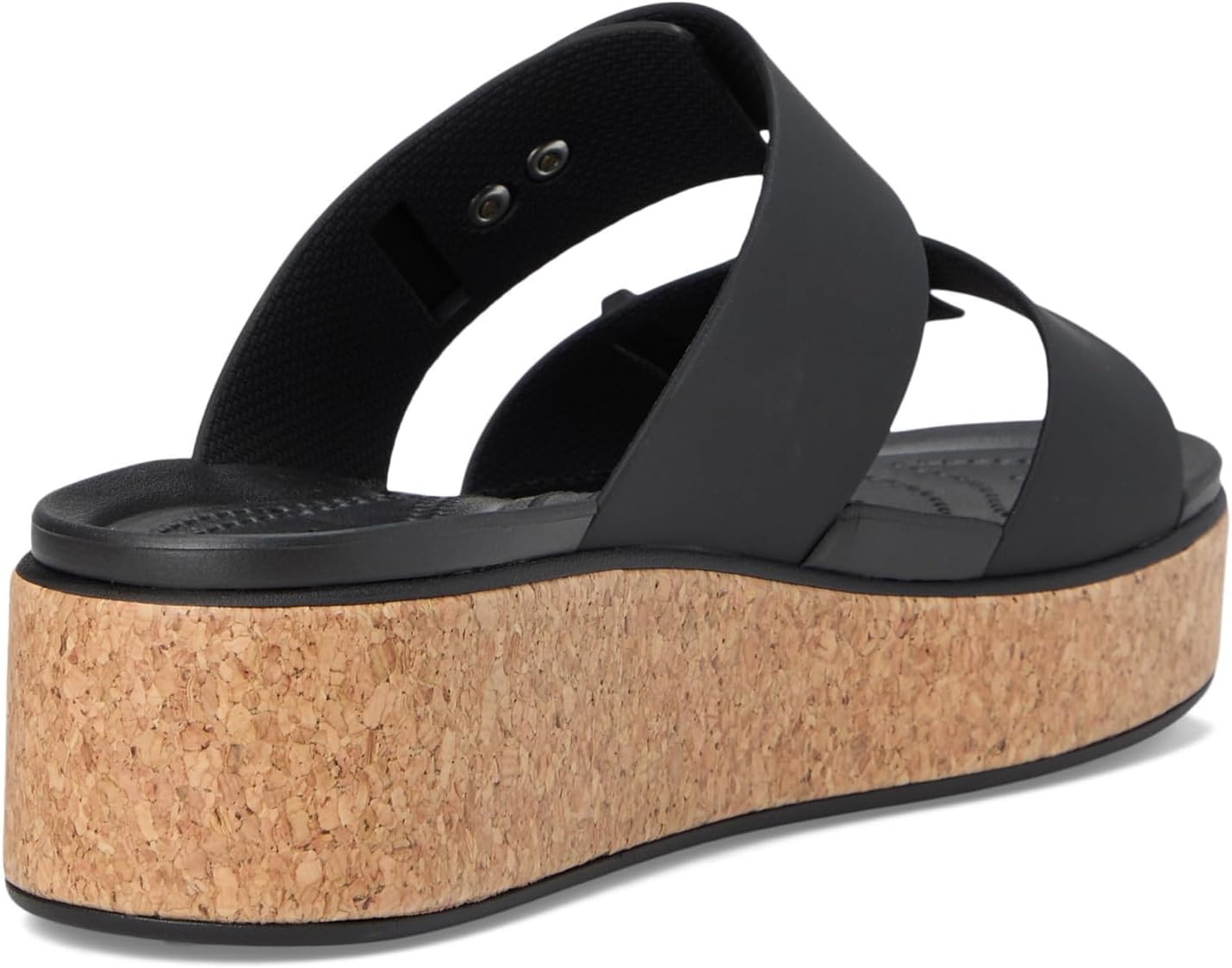 image:imageCrocs Womens Brooklyn Cork Buckle SandalsBlack