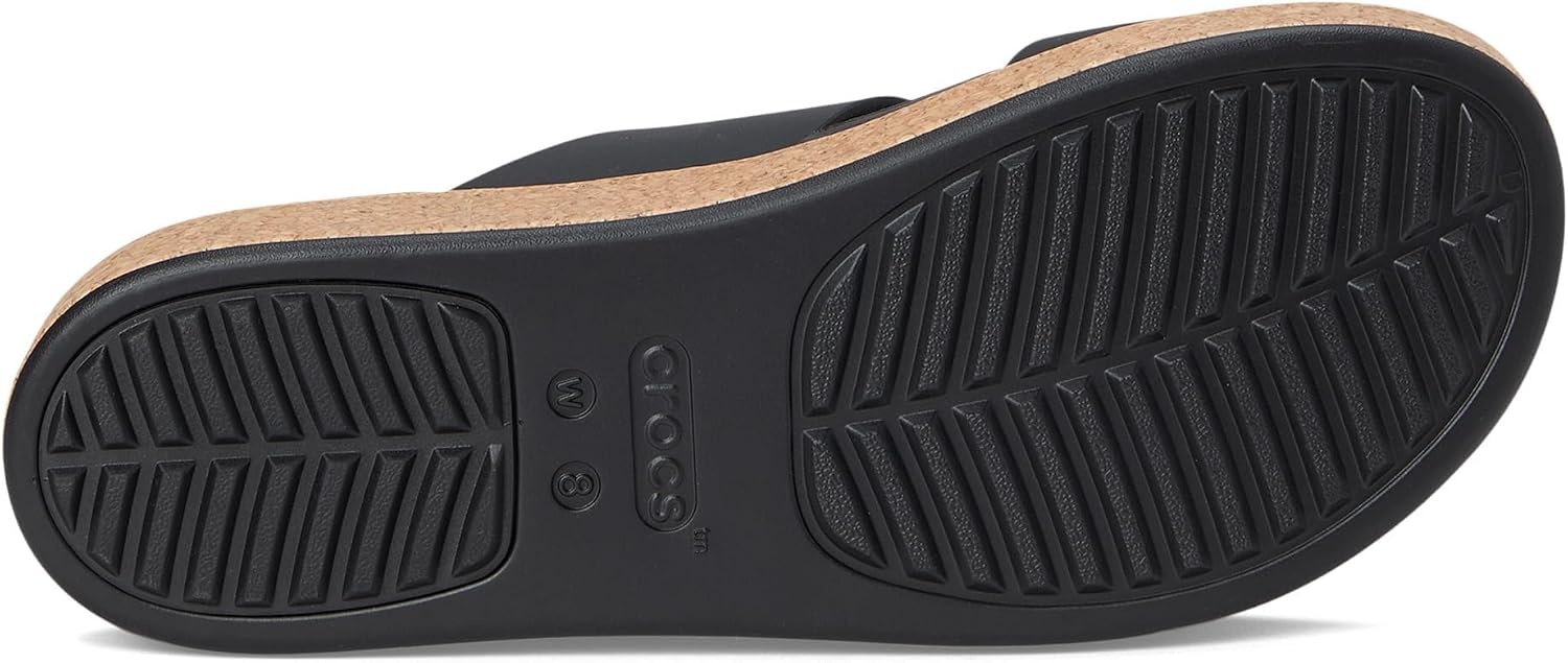 image:imageCrocs Womens Brooklyn Cork Buckle SandalsBlack