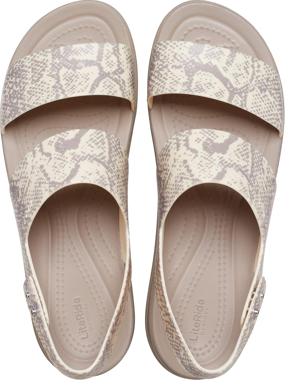 image:imageCrocs Womens Brooklyn Low Wedge SandalsVanillaMulti