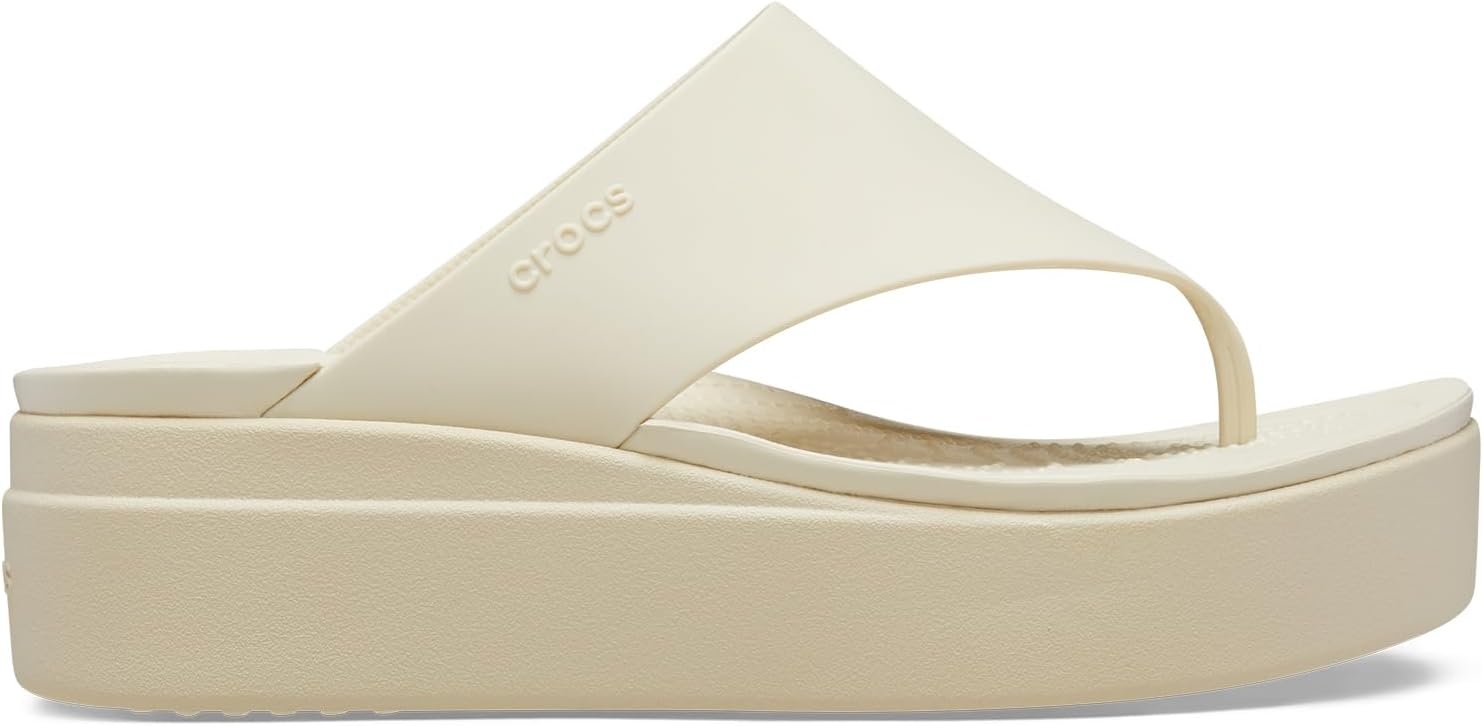image:imageCrocs Womens Brooklyn Platform Flip FlopsBone