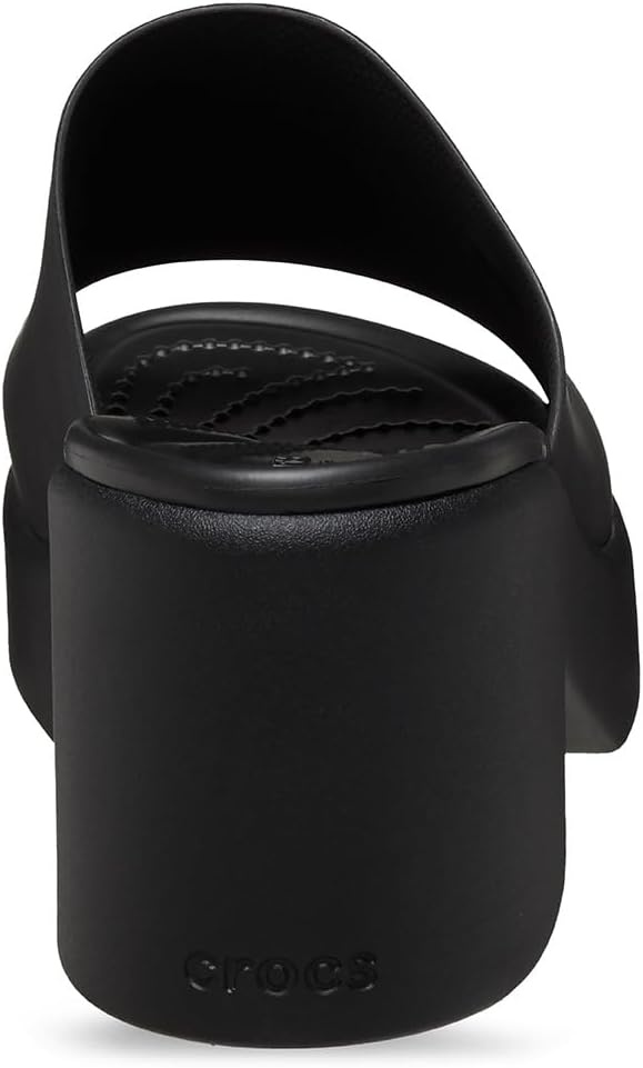image:imageCrocs Womens Brooklyn Slide Heel SandalsBlackBlack