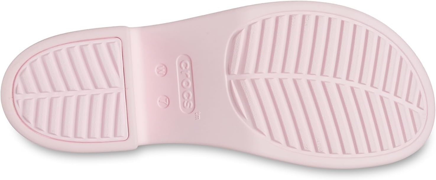 image:imageCrocs Womens Brooklyn Slide Heel SandalsPink Milk