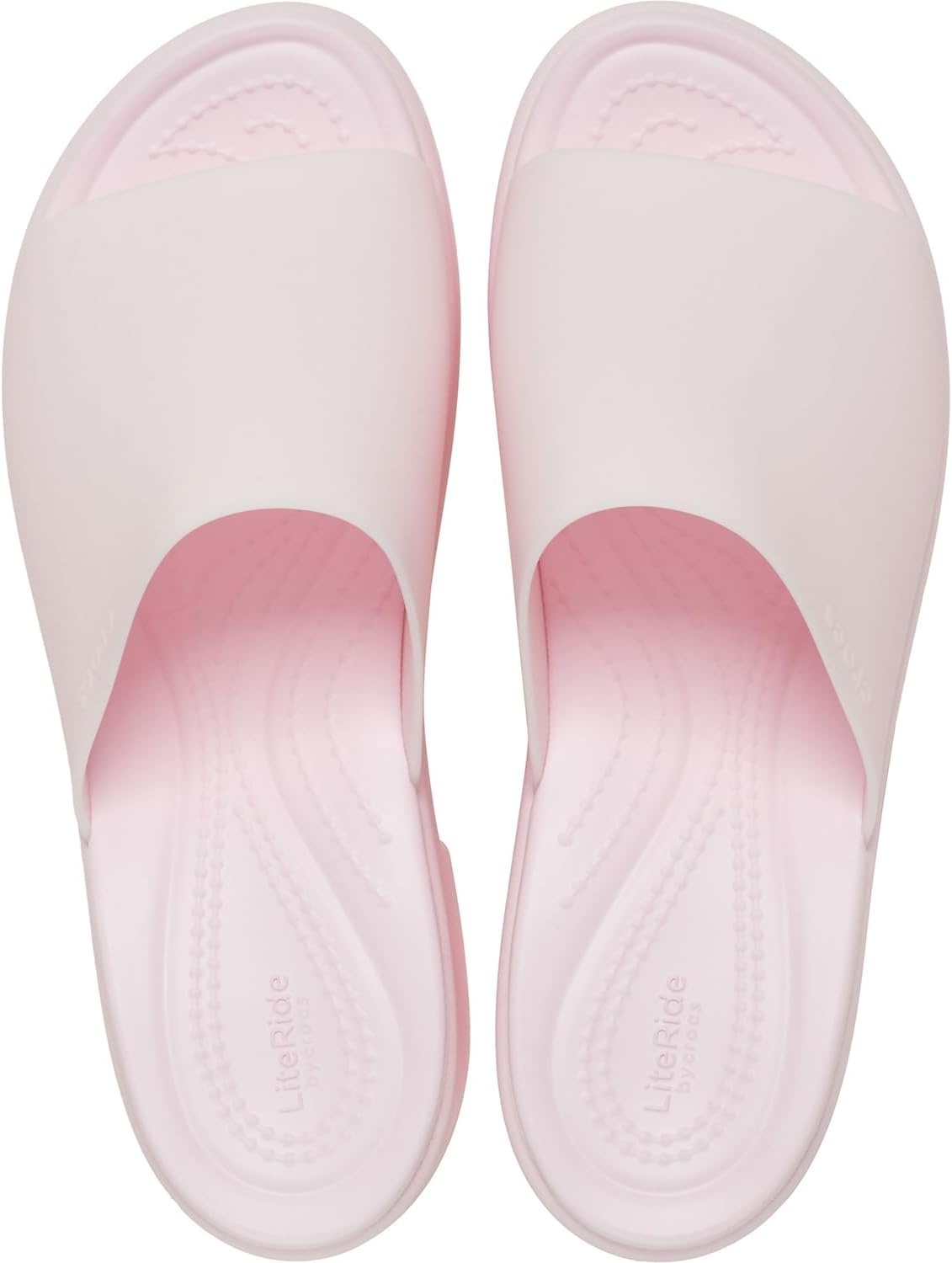 image:imageCrocs Womens Brooklyn Slide Heel SandalsPink Milk