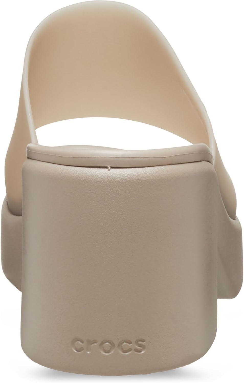 image:imageCrocs Womens Brooklyn Slide Heel SandalsTaupe