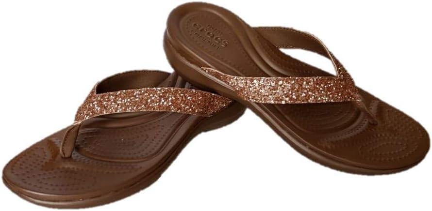 image:imageCrocs Womens Capri V Flip Flops Sandals for WomenBronze
